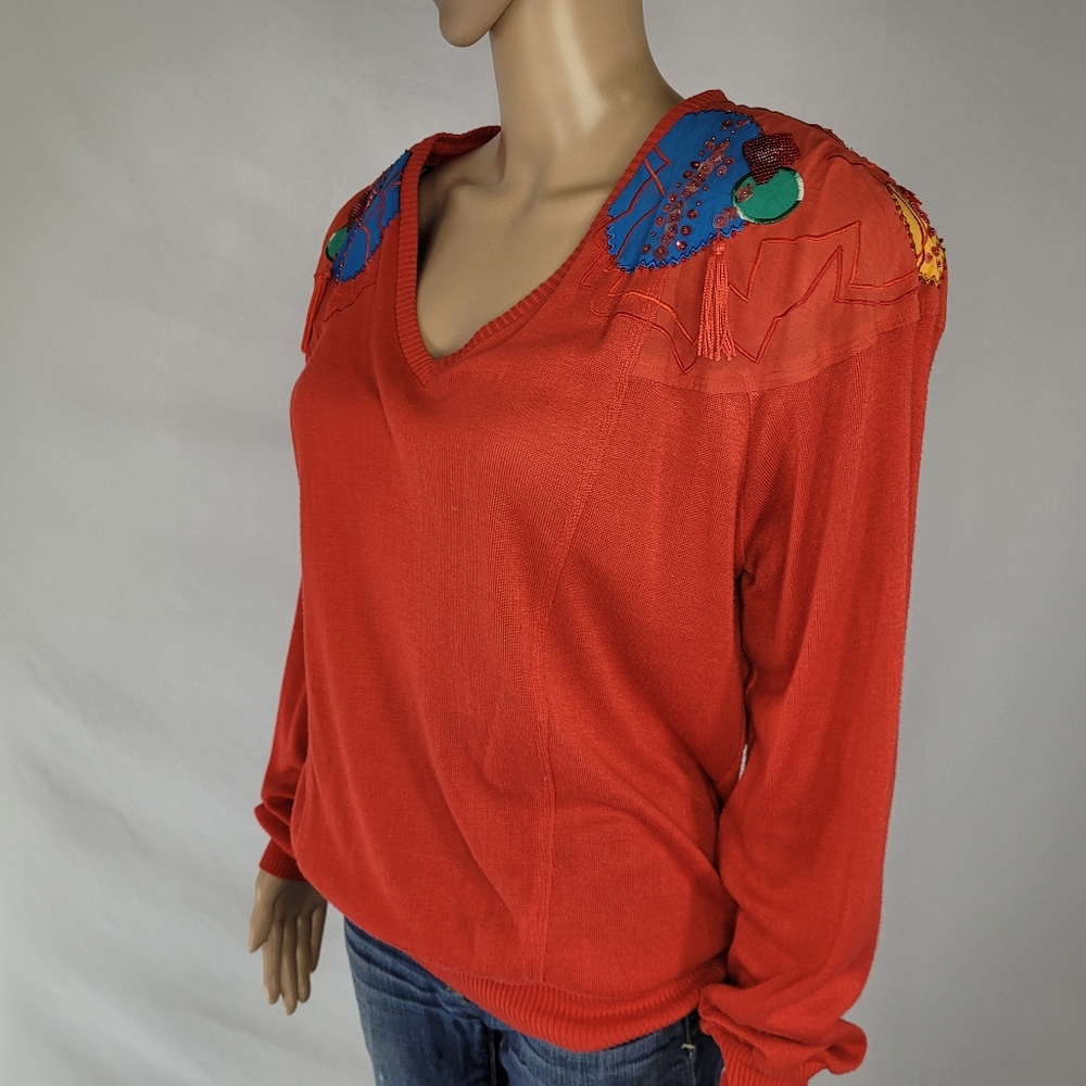 UNIQUE Vintage Authentic 1980s UGLY Christmas Sweater. Possibly last of its kind